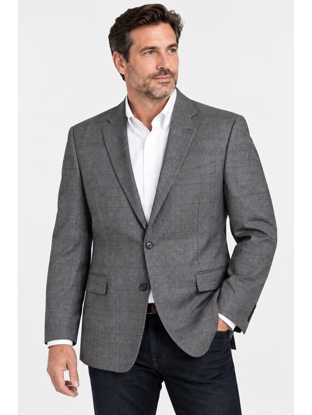 Lauren Ralph Lauren Lexington UltraFlex Blazer Mens 48R Gray Plaid NWT
